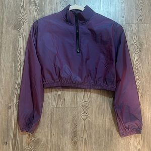 Purple crop jacket